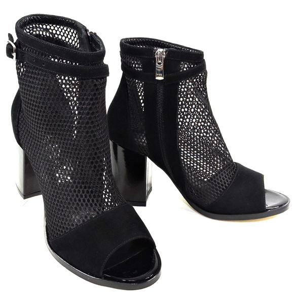 ALESSANDRO DI MARIA 🇮🇹 WOMENS BLACK SUEDE SUMMER BOOTIE - Picture 9 of 9